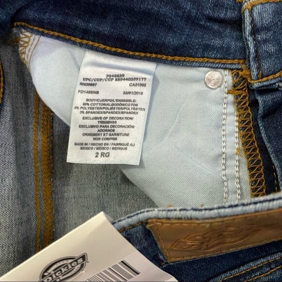 Dickies High Waisted Curvy Jeans Size 2 - Picture 5 of 9